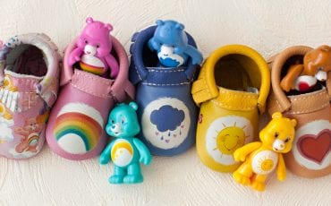 We Love These Adorable Care Bear Moccasins